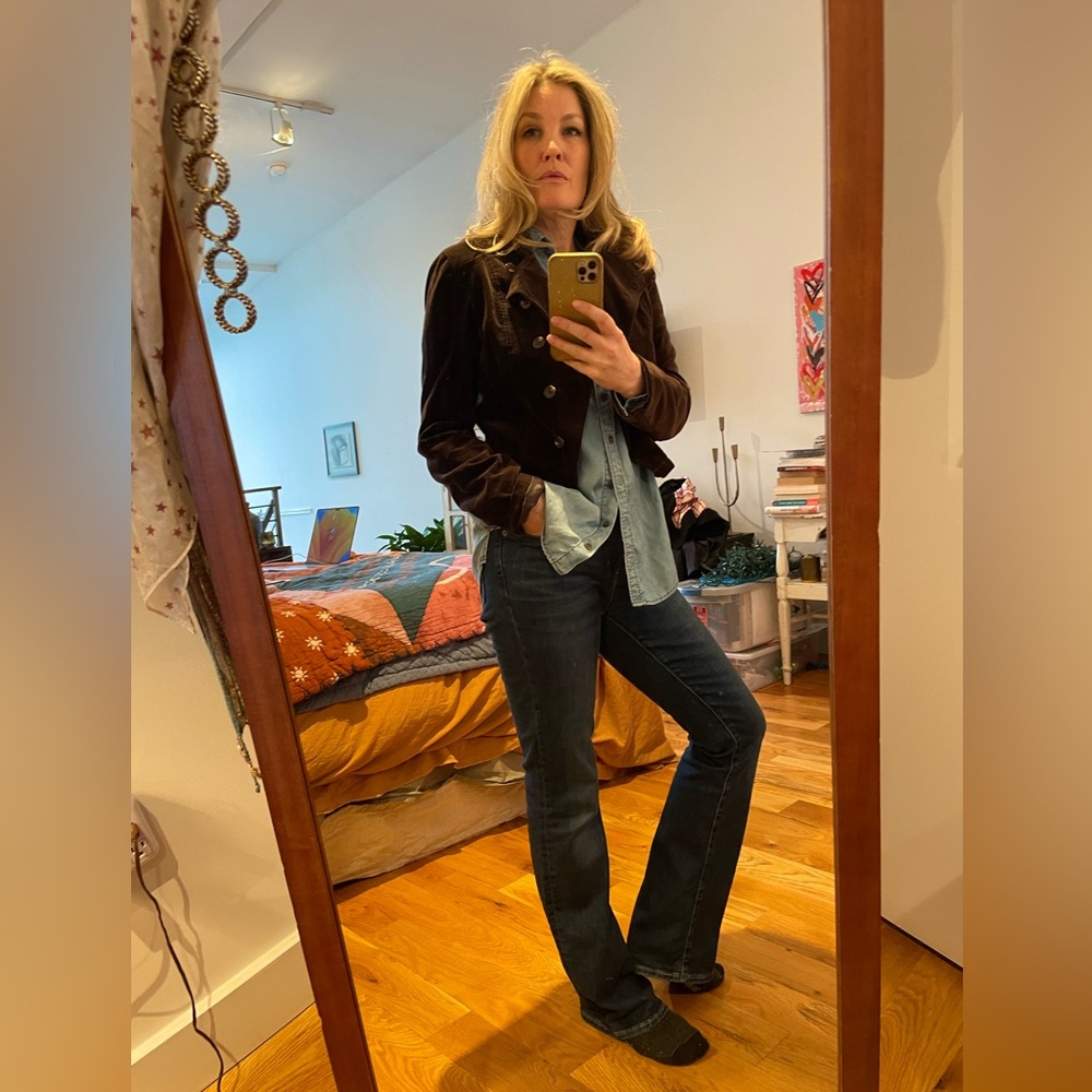 60s/70s Cropped Velvet Jacket